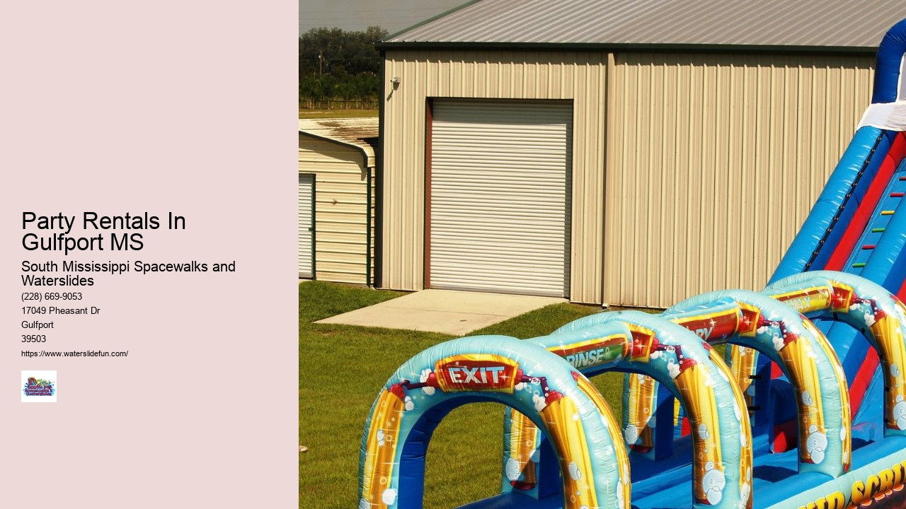 Water Slide Rentals Gulfport MS